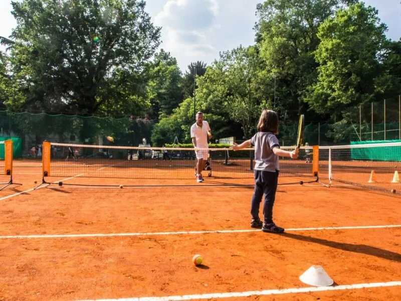 I ragazzi della scuola tennis